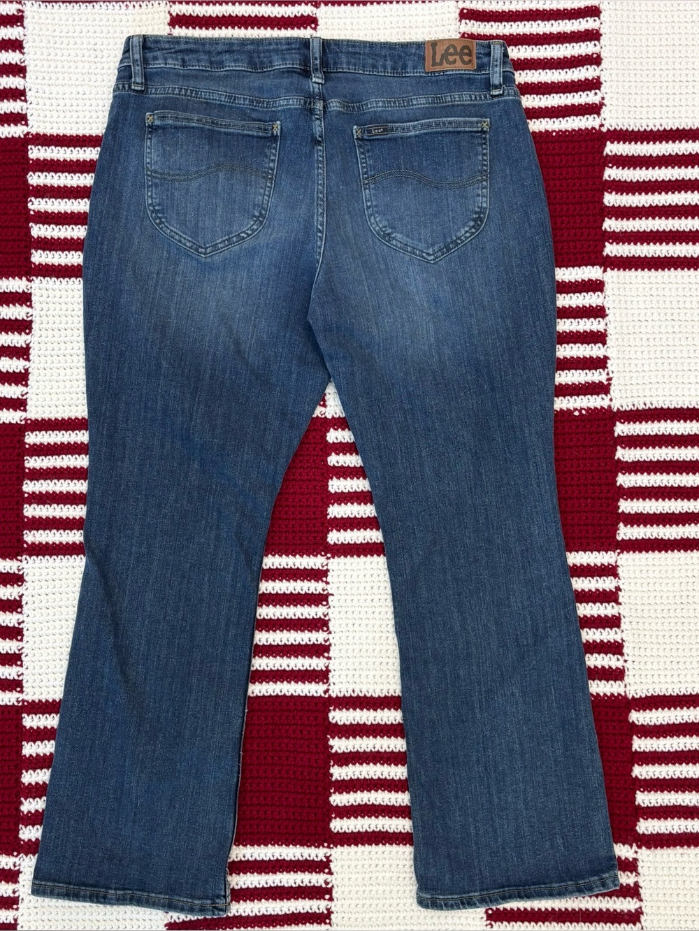 Lee Women's Mid-Rise Bootcut Jeans, Sz 14 Short, H.D. Lee Company 101CMVEW9 - Picture 3 of 16
